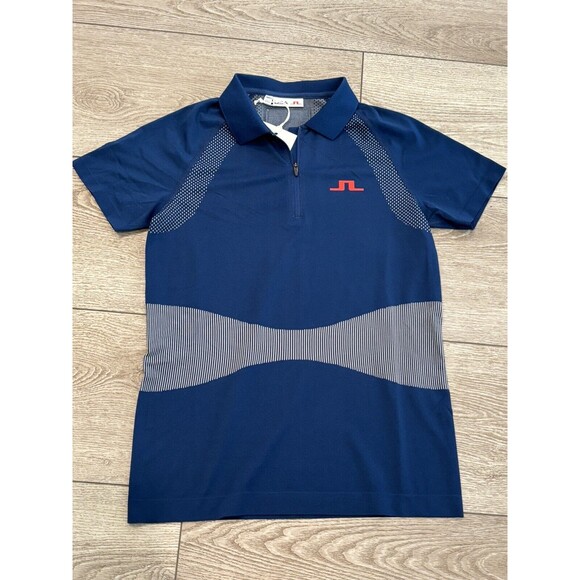 J Lindeberg Alizee Seamless Team USA Golf Polo Shirt Navy Womens Size Small NWT - Picture 1 of 6